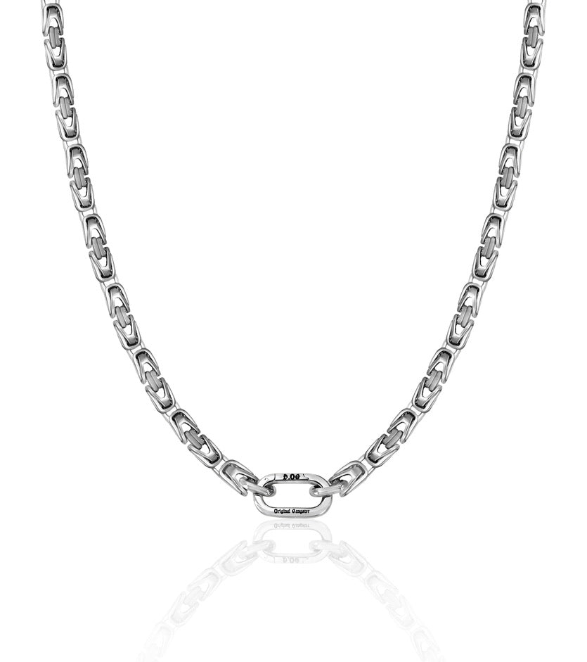 Srebrny łańcuch bizantyjski dla psów