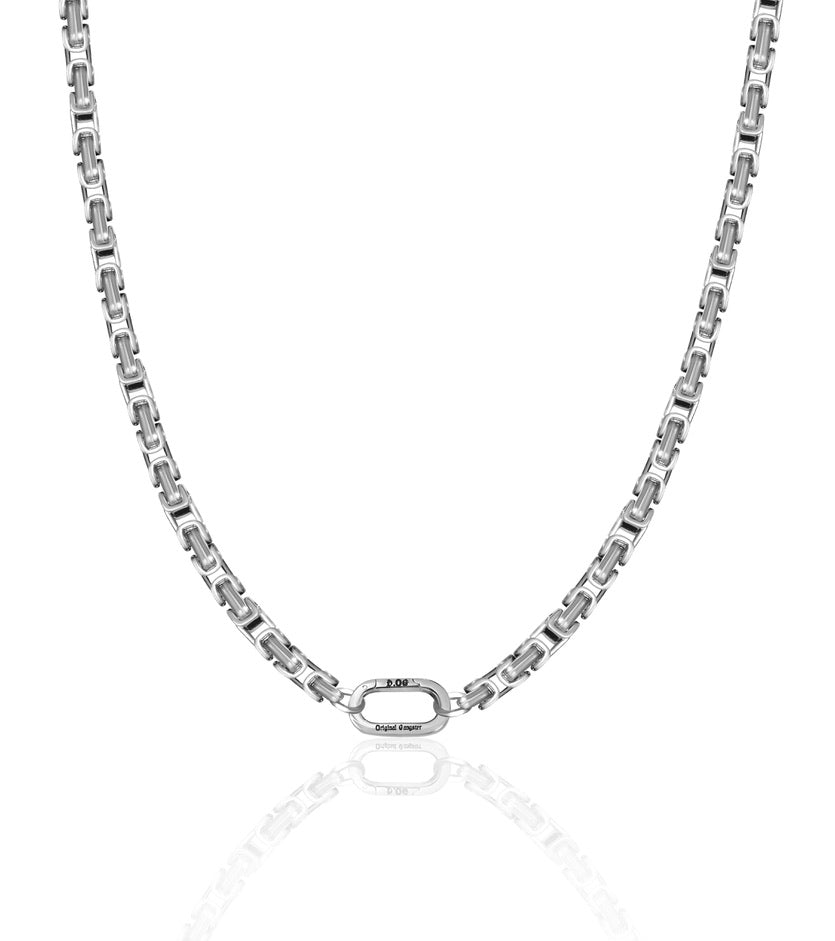 Srebrny łańcuch królewski dla psów