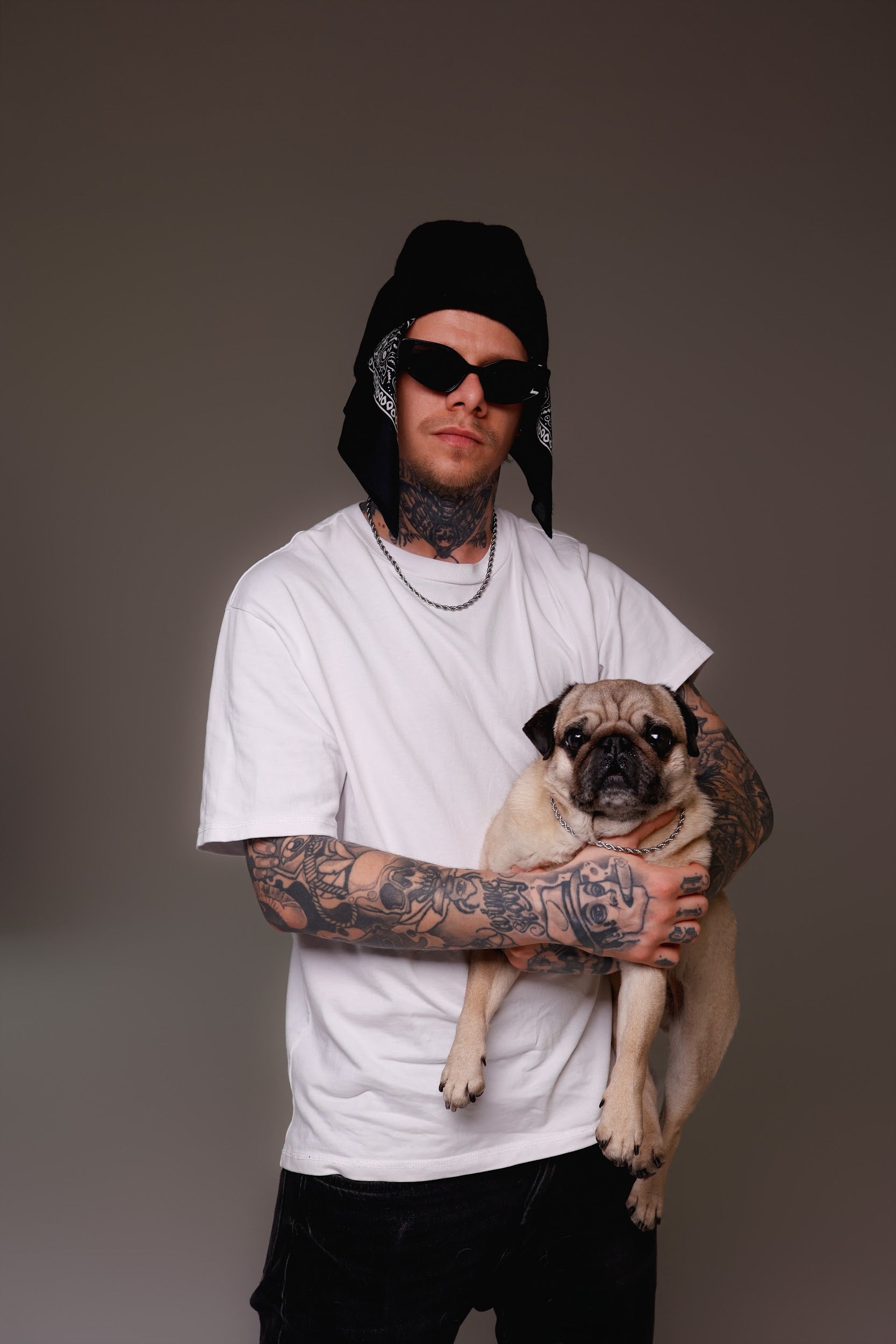 Srebrny łańcuszek spiralny dla psów