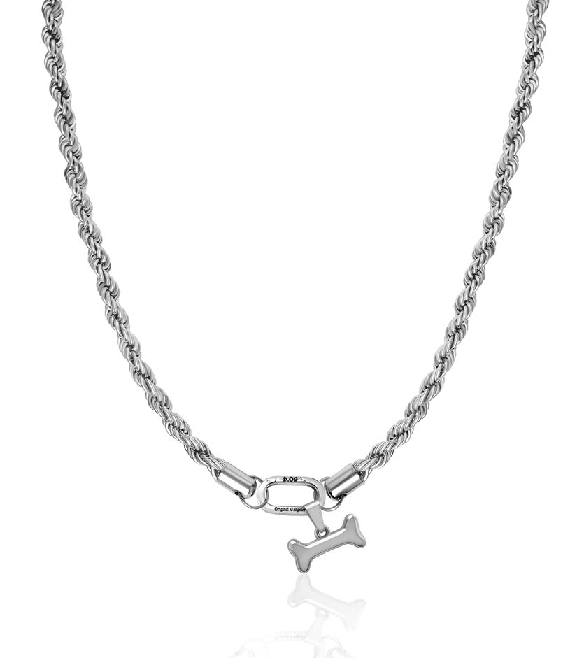 Translation missing: pl.Srebrny zestaw spiralny łańcuszek i zawieszka dla psów: Zestawy