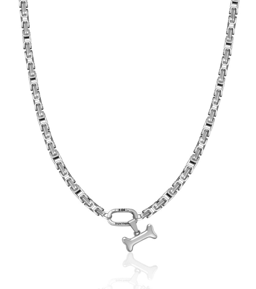 Srebrny zestaw królewski dla psów