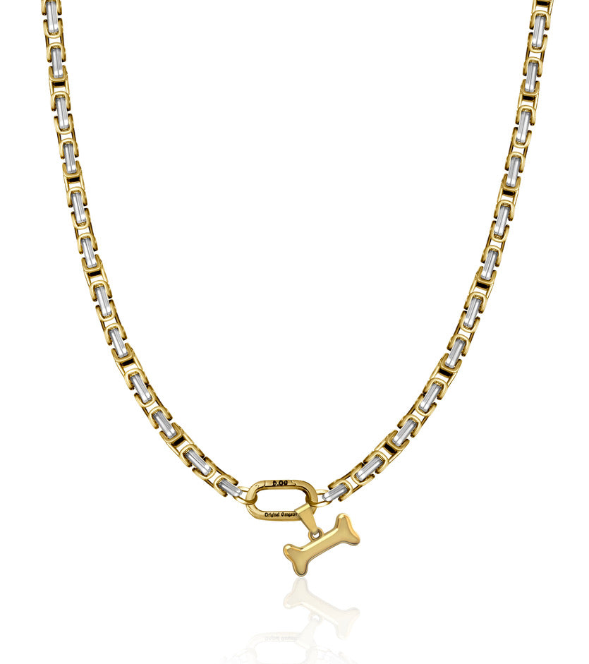 Złoto-srebrny zestaw dwukolorowy dla psów