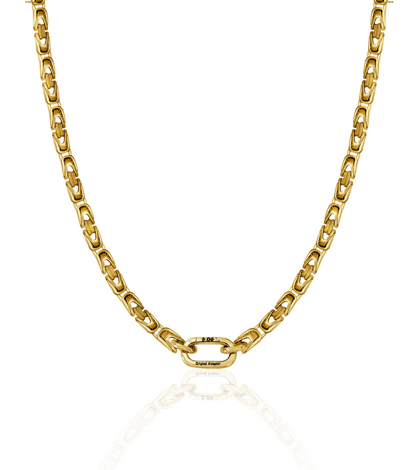 Złoty łańcuszek bizantyjski dla psów